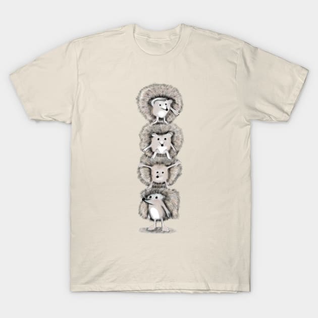 Hedgehog Totem T-Shirt by msmart